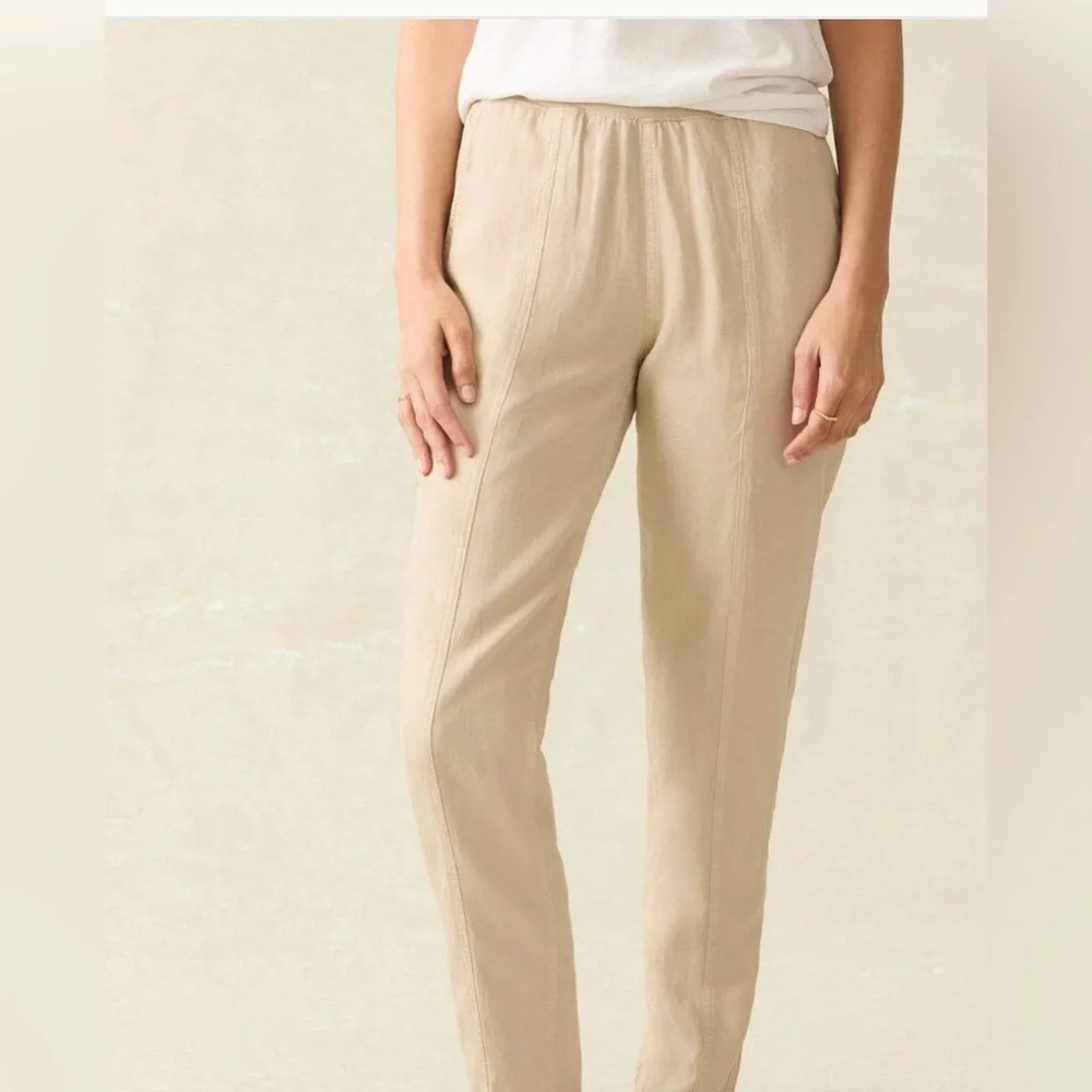 FAHERTY Arlie Day Pants‎ In Tan Womens size S